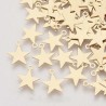 10 Pendentifs étoiles 15x13mm laiton or 24kt