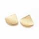 4 sequins triangle laiton texturé or 24KT 19x20mm