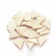 10 sequins stardust triangle laiton plaqué or 13x15mm