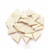 10 sequins stardust triangle laiton plaqué or 13x15mm