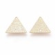 6 connecteurs triangle laiton plaqué or stardust 13x15mm