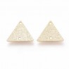 6 connecteurs triangle laiton or 24kt stardust 13x15mm