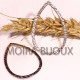 4 grands anneaux connecteur goutte argenté motif  41x27mm