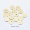 8 perles entretoise laiton  or 24KT 10mm