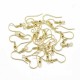 10 boucles d'oreilles acier plaqué or 20mm