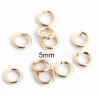 anneaux de jonction  or 24kt x20 diametre 5mm