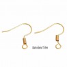 10 crochets d'oreille attache indienne laiton  or 24kt  17x15mm