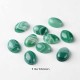 1 cabochon agate naturelle verte veiné 13x18mm