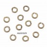50 anneaux de jonction 5  mm  laiton bronze  épaisseur 0.8mm