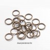 50 anneaux de jonction 10mm ZINC  bronze  épaisseur 0.8mm