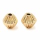 10 perles toupie laiton  or  24kt 6x6mm