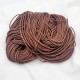1mètre de cordon chocolat   simili cuir tressé épaisseur 3mm