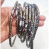 1mètre de cordon peau de serpent  simili cuir épaisseur 5mm