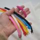 10 bracelets silicone souple multioclore 20cm