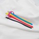 10 bracelets silicone souple multioclore 20cm