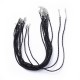 1collier tressé similicuir noir 43cm