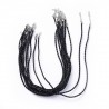 1collier tressé similicuir noir 43cm